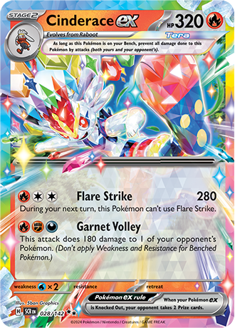 Cinderace Ex #028/142