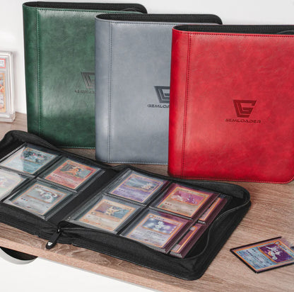 Gemloader: Premium Toploader Fit Collector's Binder [112 pockets 2X2]